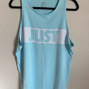 Nike Light Blue Dri-FIT Tank Top
